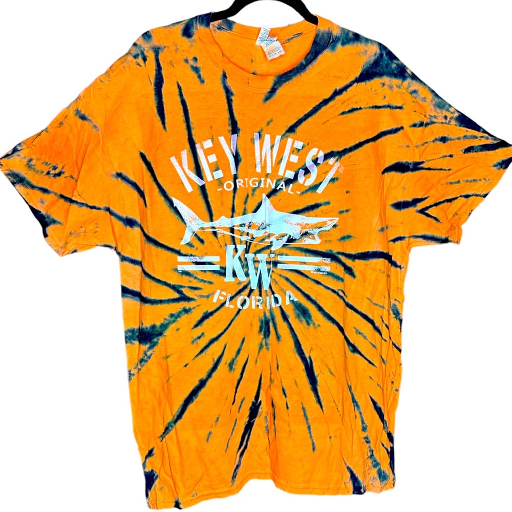 Key West Original Florida Orange and Black T-Shirt Size XL NWOT